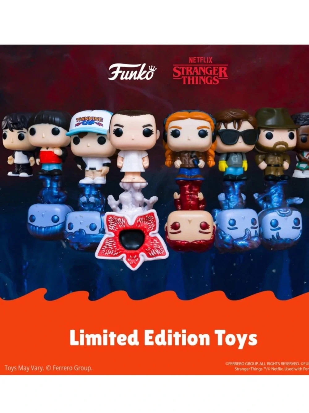 Funko Stranger Things Kinder Joy Egg Pack - Orange & White